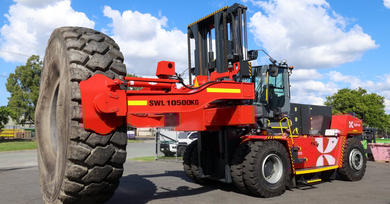 Kalmar heavy electric forklift: Built mine ready